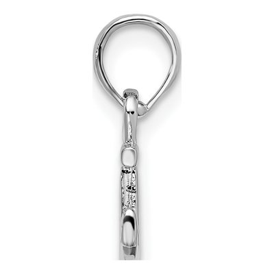 Sterling Silver 3D Mini Anchor Pendant – view 3