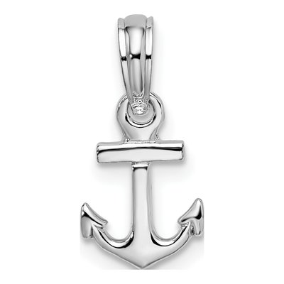 Sterling Silver 3D Mini Anchor Pendant