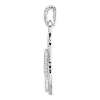 Sterling Silver Anchor Seahorse Pendant – view 3