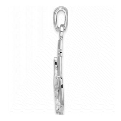 Sterling Silver Anchor Starfish Pendant – view 3