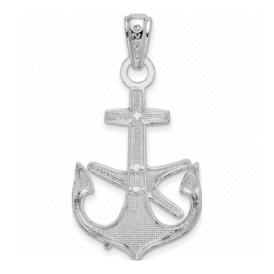 Sterling Silver Anchor Starfish Pendant – view 5