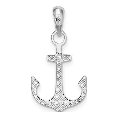 Sterling Silver Anchor Pendant – view 5