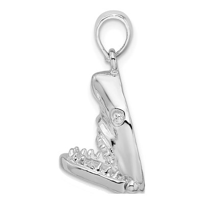Sterling Silver Moveable Shark Head Pendant – view 7
