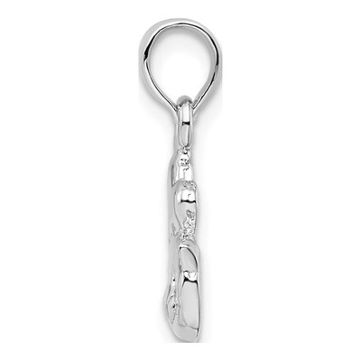Sterling Silver 'i Heart My Cat' Pendant – view 3