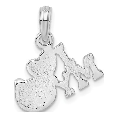 Sterling Silver 'i Heart My Cat' Pendant – view 5