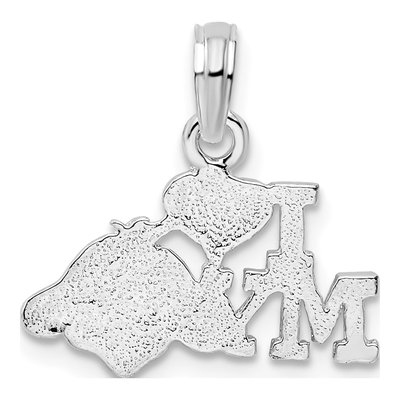 Sterling Silver I Heart My Dog Pendant – view 5