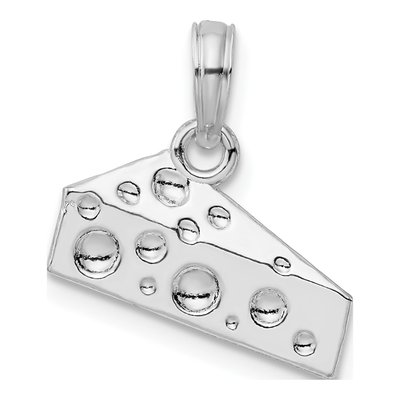 Sterling Silver Cheese Wedge Pendant