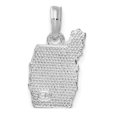 Sterling Silver Wine Barrel Grapes Pendant – view 5