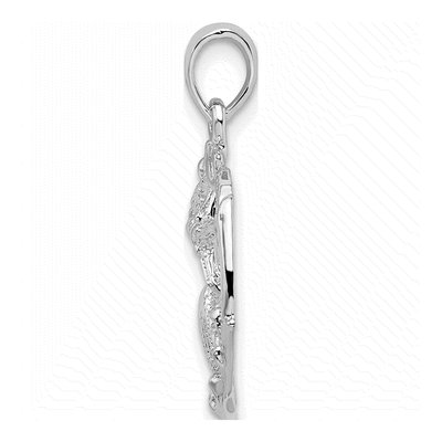Sterling Silver Cut-Out Shell Cluster Pendant – view 3