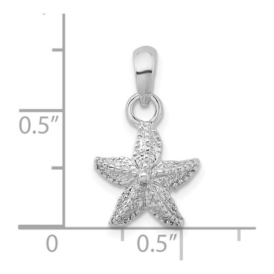 Sterling Silver Starfish Pendant – view 4