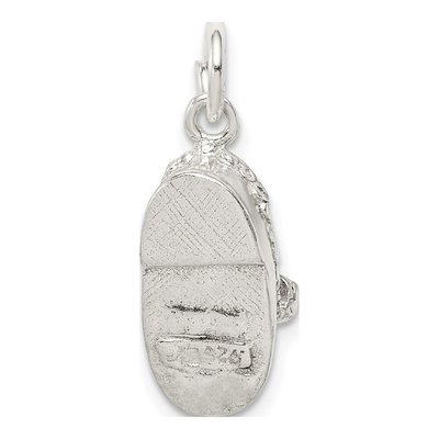 Sterling Silver 3D Baby Shoe Pendant – view 5
