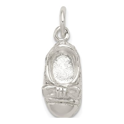 Sterling Silver 3D Baby Shoe Pendant