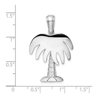 Sterling Silver Palm Tree Pendant – view 4