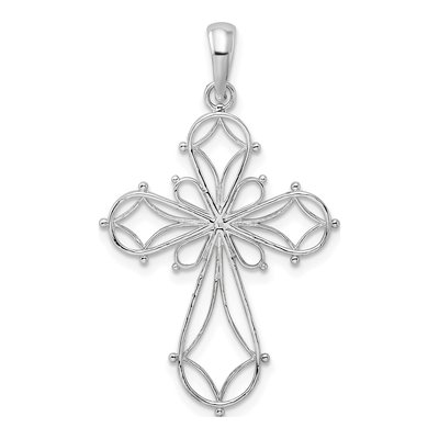 Sterling Silver Cut-Out Cross Pendant – view 5