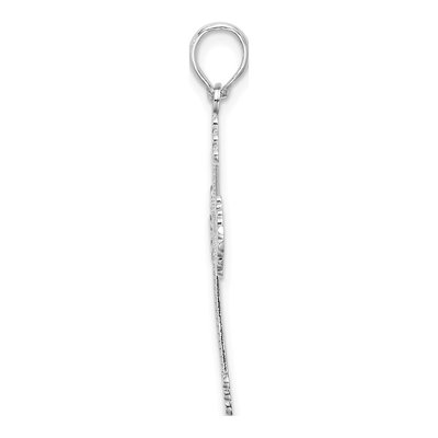 Sterling Silver Heart Cross Pendant – view 3