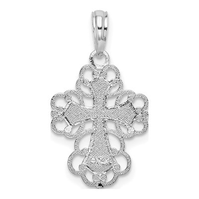 Sterling Silver Filigree Lacy Cross Pendant – view 5