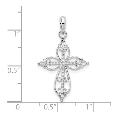 Sterling Silver Filigree Cross Pendant – view 4