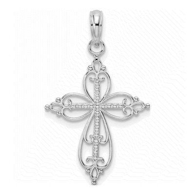 Sterling Silver Filigree Cross Pendant