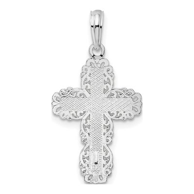Sterling Silver Filigree Latin Cross Pendant – view 5