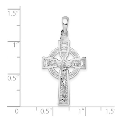 Sterling Silver Celtic Crucifix Pendant – view 4