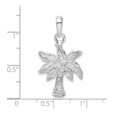Sterling Silver Palm Tree Pendant – view 4