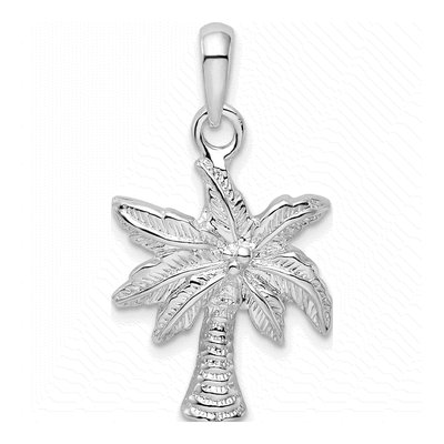 Sterling Silver Palm Tree Pendant