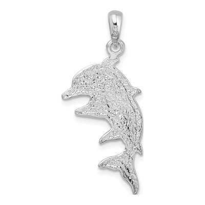 Sterling Silver Double Dolphins Pendant – view 5