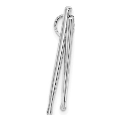 Sterling Silver 3D Moveable Drumsticks Pendant – view 3