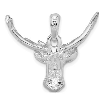 Sterling Silver Buck Deer Head Pendant – view 5