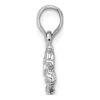 Sterling Silver 3D Mini Bear Pendant – view 3