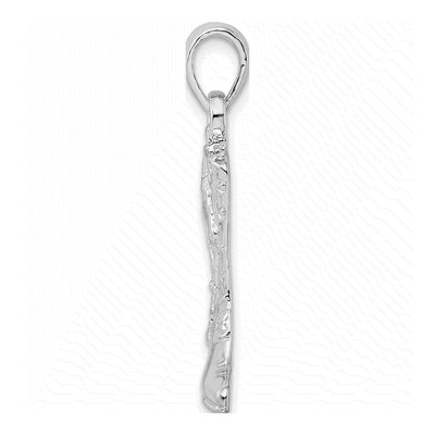 Sterling Silver 3D Cowboy Boot Pendant – view 3