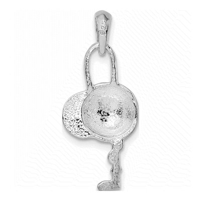 Sterling Silver Jockey Helmet Crop Pendant – view 5