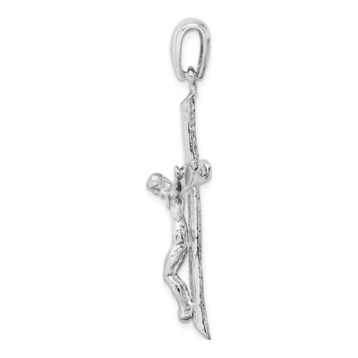 Sterling Silver Textured Crucifix Pendant | De-Ani – view 3