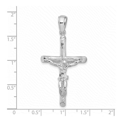 Sterling Silver Textured Crucifix Pendant | De-Ani – view 4