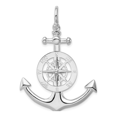 Sterling Silver 3D Anchor Pendant