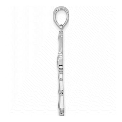 Sterling Silver Cut-Out Cross Pendant – view 3