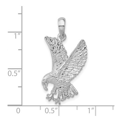 Sterling Silver Landing Eagle Pendant – view 4