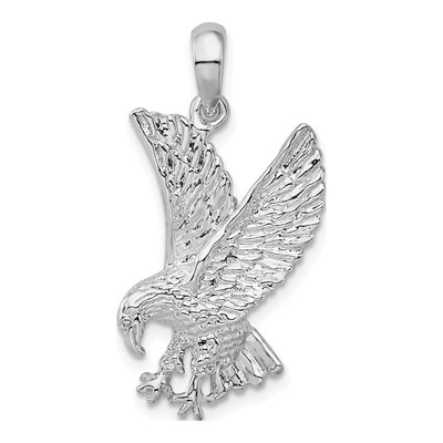 Sterling Silver Landing Eagle Pendant