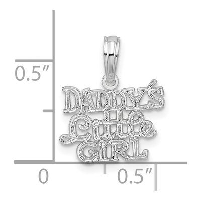 Sterling Silver Daddy's Little Girl Pendant – view 4