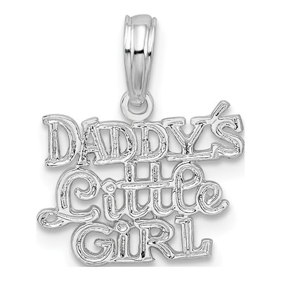 Sterling Silver Daddy's Little Girl Pendant