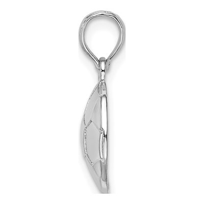 Sterling Silver Soccer Ball Pendant – view 3