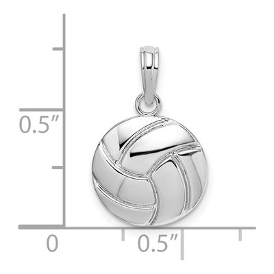 Sterling Silver Volleyball Pendant – view 4