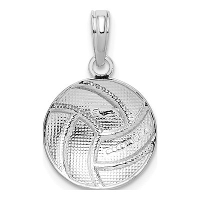 Sterling Silver Volleyball Pendant – view 5