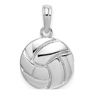 Sterling Silver Volleyball Pendant
