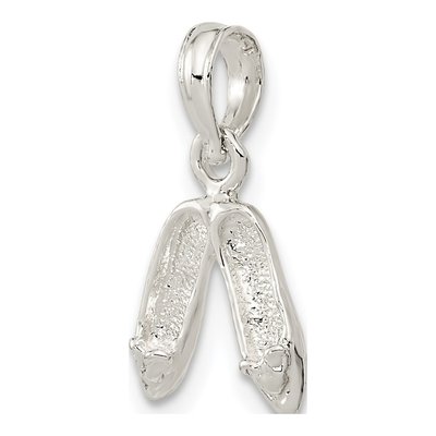 Sterling Silver Ballet Slippers Pendant – view 6