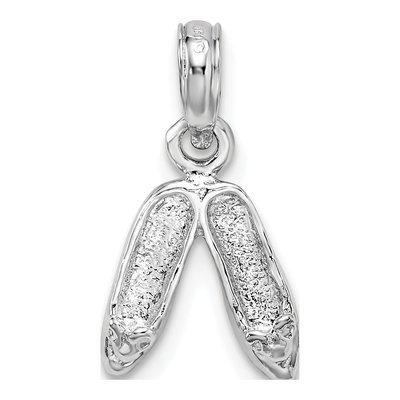 Sterling Silver Ballet Slippers Pendant