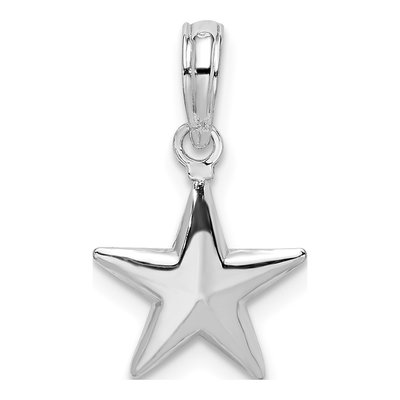Sterling Silver 3D Star Pendant – view 5