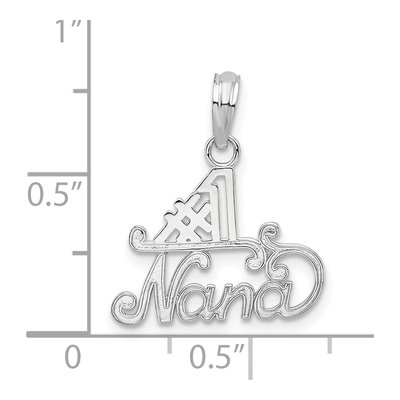 Sterling Silver NANA Number 1 Pendant – view 4