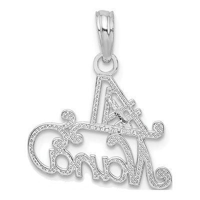 Sterling Silver NANA Number 1 Pendant – view 5