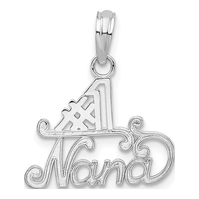 Sterling Silver NANA Number 1 Pendant